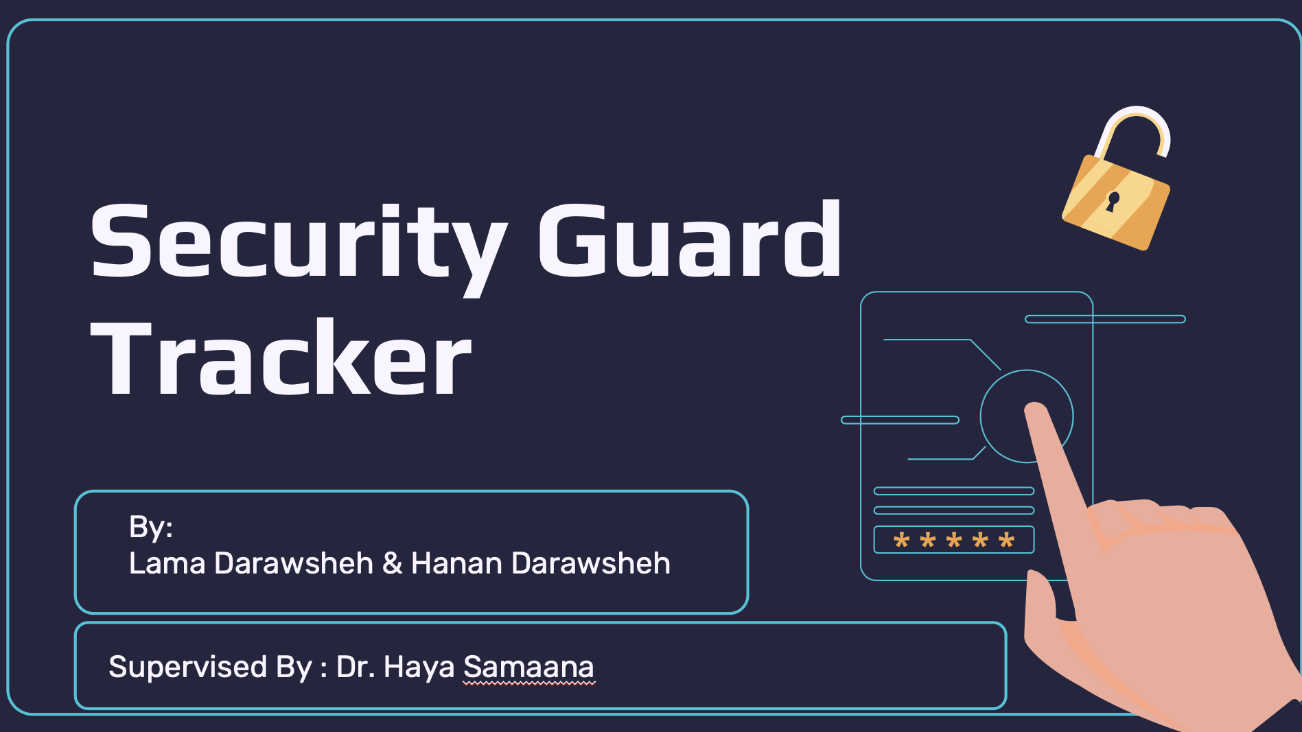Screenshot of Security Guard Tracker project
