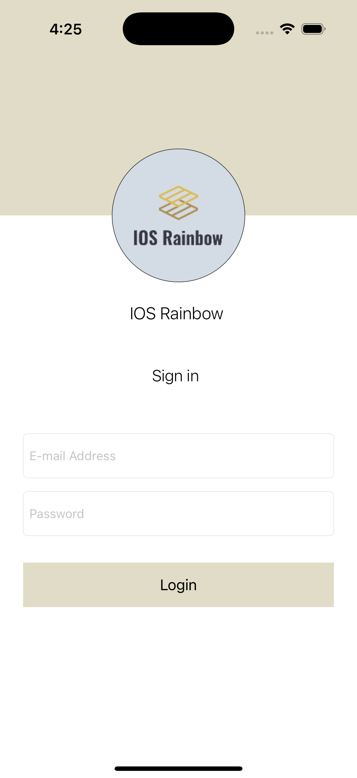 Screenshot of ALE Rainbow App